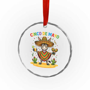 Cinco de Mayo Donkey Mexican Fiesta Crystal Glass Ornament TS14 Print Your Wear