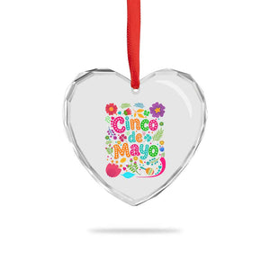 Cinco de Mayo Heart Crystal Glass Ornament Funny Mexican Fiesta TS14 Print Your Wear