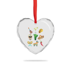 Cinco De Mayo Heart Crystal Glass Ornament Mexican Fiesta Party Celebration TS12 Print Your Wear