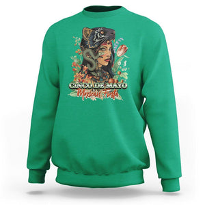 Cinco De Mayo Mexican Fiesta Aztec Sweatshirt TS09 Irish Green Printyourwear