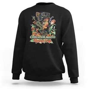 Cinco De Mayo Mexican Fiesta Aztec Sweatshirt TS09 Black Printyourwear