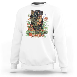 Cinco De Mayo Mexican Fiesta Aztec Sweatshirt TS09 White Printyourwear