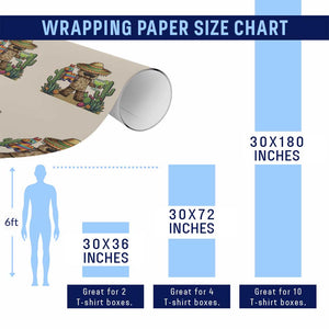 Cinco De Mayo Mexican Gamer Wrapping Paper Roll Video Game Fiesta Gift TS12 Print Your Wear