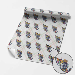 Cinco De Mayo Party Mexican Map Wrapping Paper Roll Lets Fiesta TS12 Christmas Plaid Print Your Wear