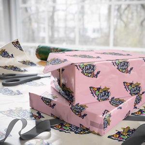Cinco De Mayo Party Mexican Map Wrapping Paper Roll Lets Fiesta TS12 Light Pink Print Your Wear
