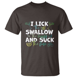 Cinco De Mayo T Shirt - I Lick The Salt Swallow The Tequila Funny Holiday Humor Tee TS09 Dark Chocolate Printyourwear