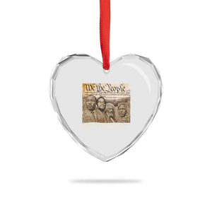 Civil Right Leaders Heart Crystal Glass Ornament Martin Luther King Malcolm X Frederick Douglass Obama Black History Month TS11 Print Your Wear