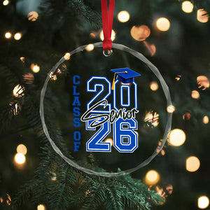 Class of 2026 Senior Crystal Glass Ornament School Graduation 26 TS11 Print Your Wear