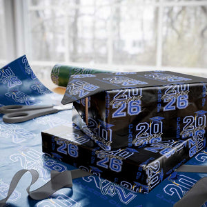 Class of 2026 Senior Wrapping Paper Roll School Graduation 26 TS11 Black Print Your Wear