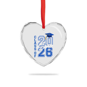 Class of 2026 Senior Heart Crystal Glass Ornament School Graduation 26 TS11 Print Your Wear