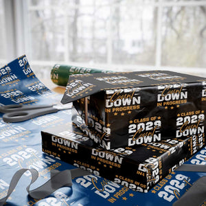 Class Of 2029 Count Down Graduating Wrapping Paper Roll TS10 Black Print Your Wear