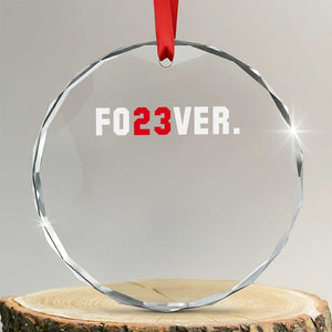Classic Baseball Jersey Number 23 Crystal Glass Ornament Fo23ever #23 Vintage Sports Fan TS02