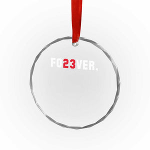 Classic Baseball Jersey Number 23 Crystal Glass Ornament Fo23ever #23 Vintage Sports Fan TS02