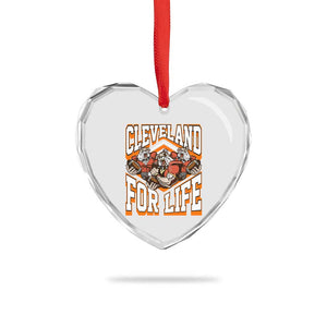 Cleveland For Life Heart Crystal Glass Ornament CFBB Fan Gift TS12 Print Your Wear