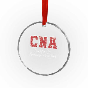 CNA Christmas Crystal Glass Ornament Certified Nursing Assistant Gift TS10 Print Your Wear