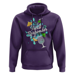 Cocktail Lover Hoodie Thirst Responder Funny Mixologists Bartender TS11 Purple Print Your Wear