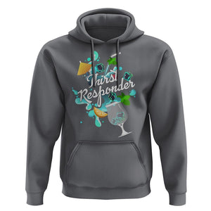 Cocktail Lover Hoodie Thirst Responder Funny Mixologists Bartender TS11 Charcoal Print Your Wear