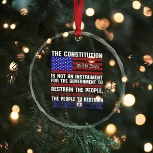 Constitution Liberty American Patriotic Crystal Glass Ornament We The People US Flag TS02 Print Your Wear