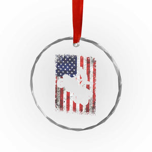 Cool ATV American Flag Crystal Glass Ornament Retro Quad 4 Wheeler ATV Riding Quadrider Off Road TS10 Print Your Wear