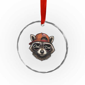 Cool Dad Crystal Glass Ornament Raccoon Daddy Father's Day Gift TS14 Print Your Wear
