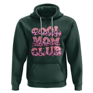 Cool Mom Club Hoodie Pink Leopard Mama Club Mother's Day TS02 Dark Forest Green Printyourwear
