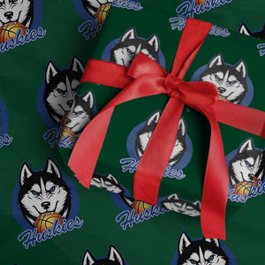 Cool Siberian Husky Basketball Wrapping Paper Roll Gift For Dog Lovers TS12 Green Print Your Wear