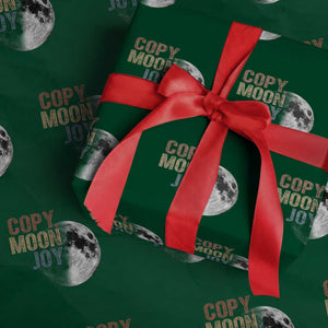 Copy Moon Joy Wrapping Paper Roll Funny Lunar Quote Graphic TS14 Green Print Your Wear
