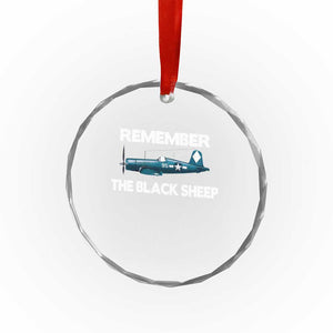 CORSAIR WWII HISTORY Crystal Glass Ornament Black Sheep Squadron Pilot TS02 Print Your Wear