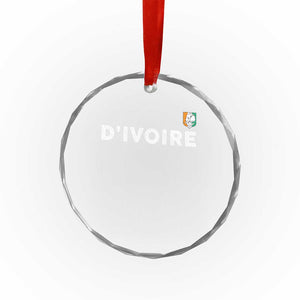 Côte D Ivoire Crystal Glass Ornament Ivory Coast Crest Football Elephant Family Matching