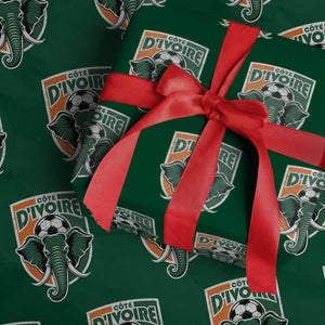 Côte D'ivoire Classic Ivory Coast Elephant Football Wrapping Paper Roll Ivorians Pride