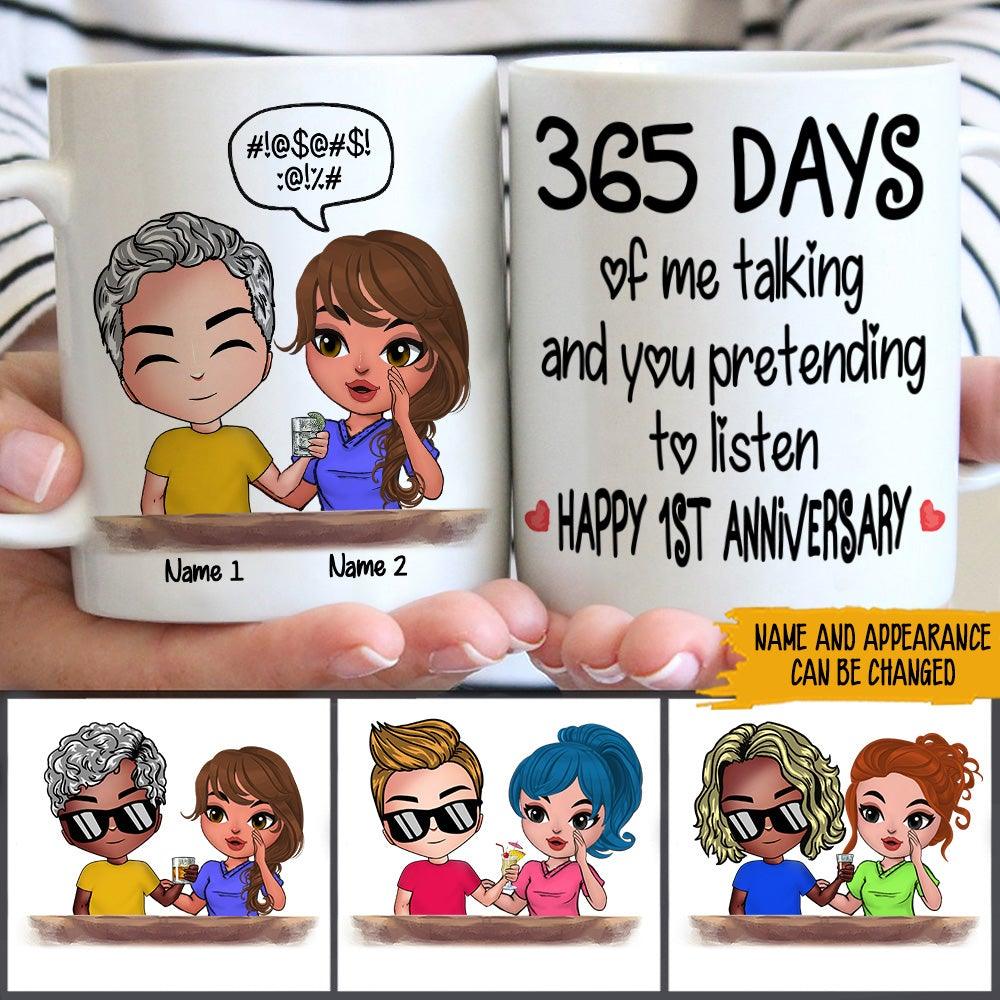 Personalized Family Mug Years Of Me Talking You Pretending To Listen Anniversary CTM One Size 11oz size Custom - Printyourwear