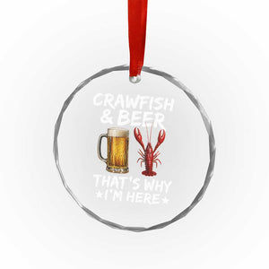 Crawfish Beer Lovers Crystal Glass Ornament Funny Crawfish Cajun Seafood Festival Daddy Crawfish TS10 Print Your Wear