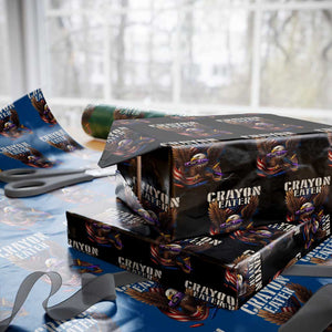 Crayon Eater Wrapping Paper Roll Funny Eagle 250th Anniversary Veterans Gifts TS10 Black Print Your Wear