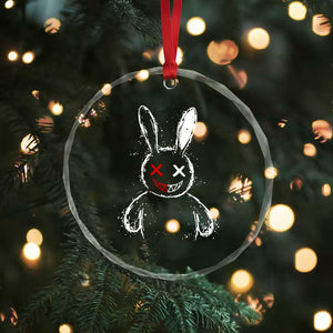 Creepy Cute Bunny Crystal Glass Ornament Rabbit Alt Goth Grunge Horror Aesthetic TS10 Print Your Wear