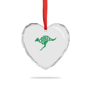 Crikey Australian Kangaroo Oz Slang Australia Heart Crystal Glass Ornament TS11 Print Your Wear