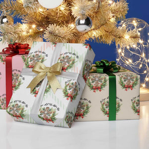 Cross Christmas Wrapping Paper Roll O Come Let Us Adove Him TS14 Print Your Wear