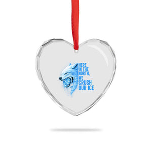 Crush Ice Heart Crystal Glass Ornament Wolf Human Rights Protest TS10 Print Your Wear