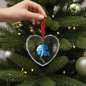Crush Ice Heart Crystal Glass Ornament Wolf Human Rights Protest TS10 Print Your Wear
