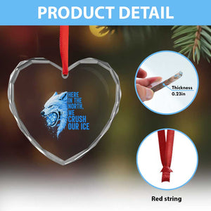 Crush Ice Heart Crystal Glass Ornament Wolf Human Rights Protest TS10 Print Your Wear