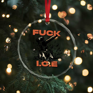 Crush Ice Protest Graphic Crystal Glass Ornament Sledgehammer Smash Against Ice Political Resistance TS02 Print Your Wear