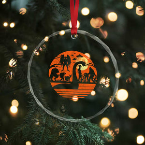 Cryptid Monsters Crystal Glass Ornament Bigfoot Loch Ness Monster Mothman Aliens Weirdcore Folk Horror TS10 Print Your Wear