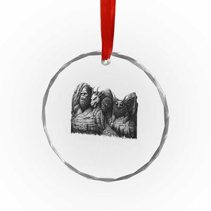 Cryptid Mount Rushmore Crystal Glass Ornament Bigfoot Mothman Jersey Devil Chupacabra TS12 Print Your Wear