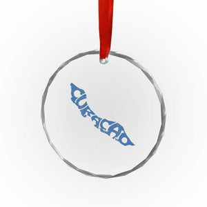 Curacao Flag Map Pride Crystal Glass Ornament Proud Curacaoan Heritage Gift