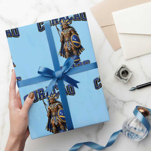 Curacao Warrior Football Fan Wrapping Paper Roll Proud Island Game Day Gift