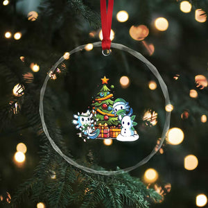 Cute Axolotl Xmas Tree Crystal Glass Ornament TS09 Print Your Wear