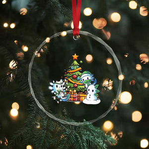 Cute Axolotl Xmas Tree Crystal Glass Ornament TS09 Print Your Wear