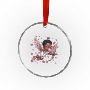 Cute Black Cupid Crystal Glass Ornament African American Valentines Day Gift TS12 Print Your Wear