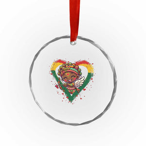 Cute Black Cupid Crystal Glass Ornament Melanin Pride Valentines Day Gift TS12 Print Your Wear
