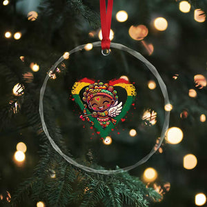 Cute Black Cupid Crystal Glass Ornament Melanin Pride Valentines Day Gift TS12 Print Your Wear