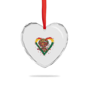 Cute Black Cupid Heart Crystal Glass Ornament Melanin Pride Valentines Day Gift TS12 Print Your Wear
